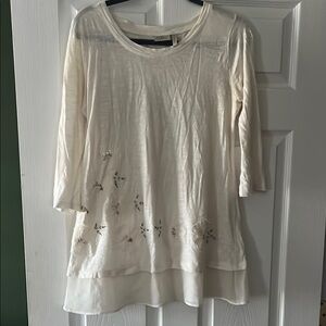 LOGO White Women's Top, size XS